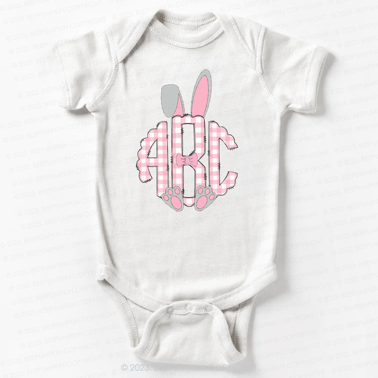 Bunny Ears Monogram Easter Bodysuit For Baby