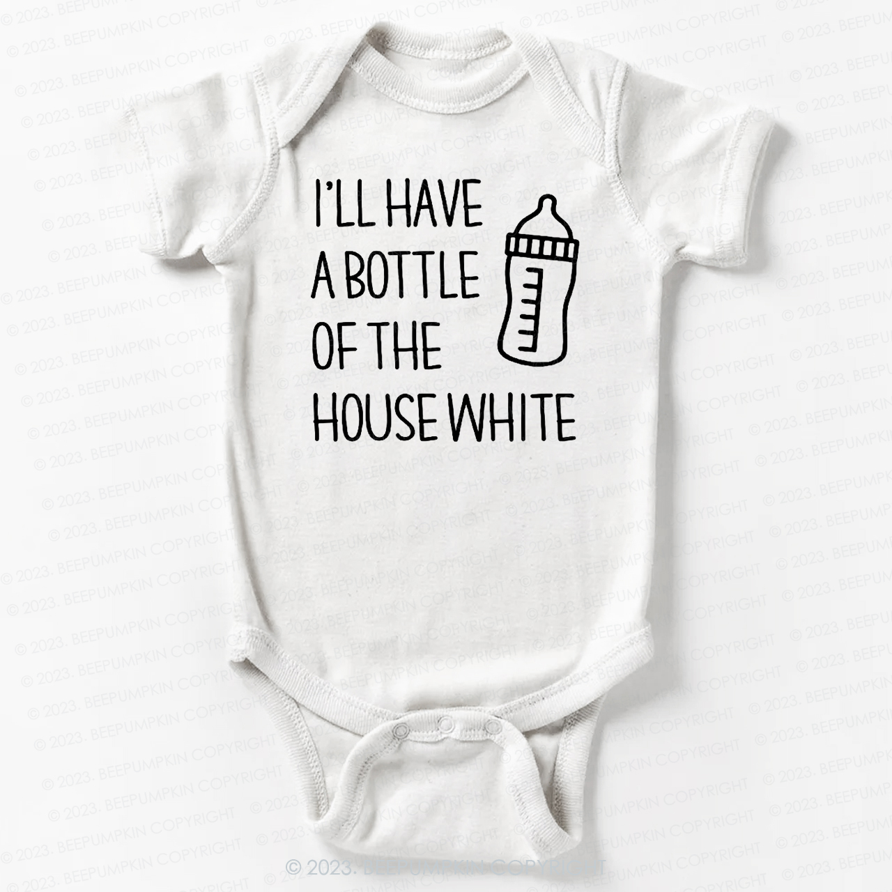 I'll Have A Bootle Of House White Bodysuit For Baby