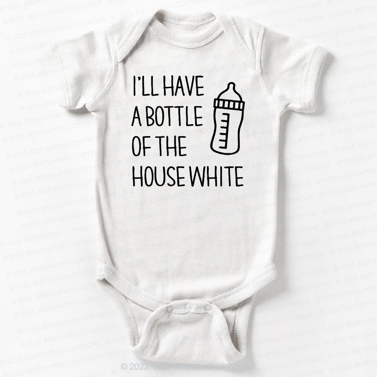 I'll Have A Bootle Of House White Bodysuit For Baby