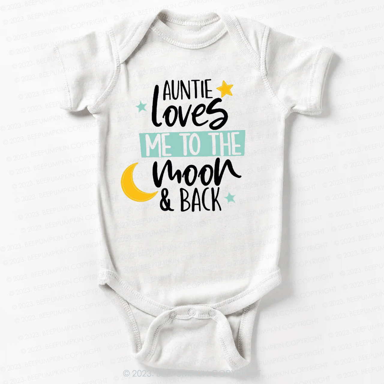 My Auntie Loves Me To The Moon Bodysuit For Baby