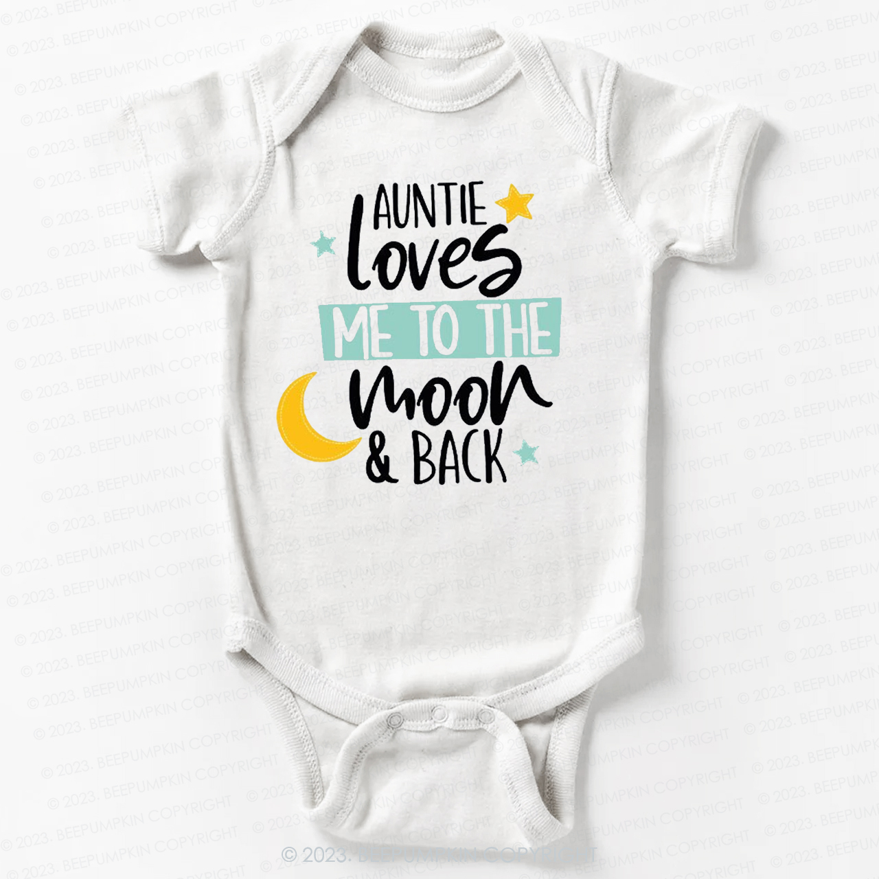 My Auntie Loves Me To The Moon Bodysuit For Baby