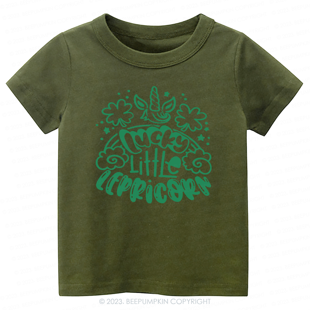 Lucky Little Lepricorn St.Patricks Day -Toddler Tees