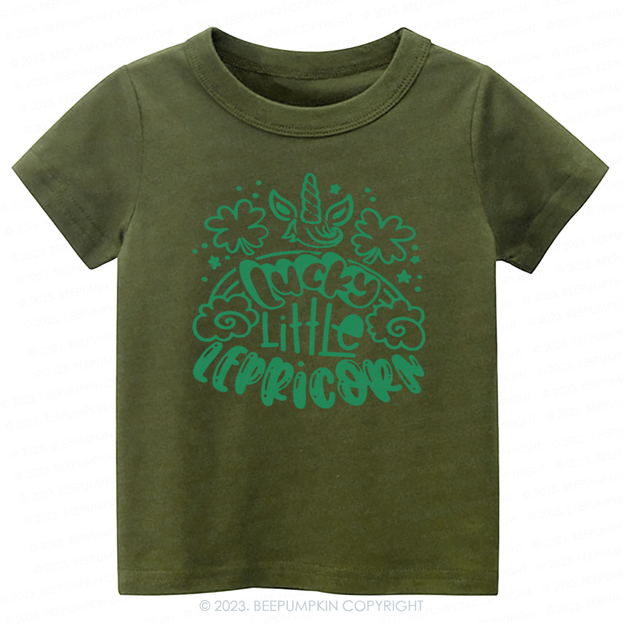 Lucky Little Lepricorn St.Patricks Day -Toddler Tees