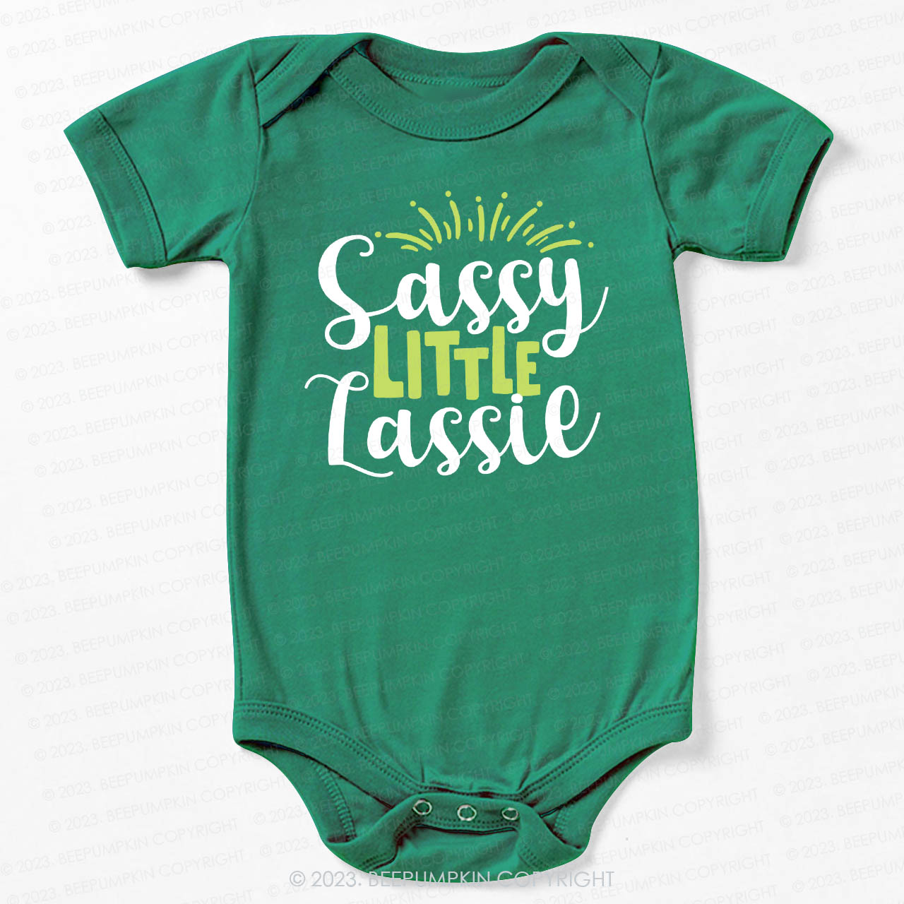 Sassy Little Lassie St.Patricks Day Bodysuit For Baby