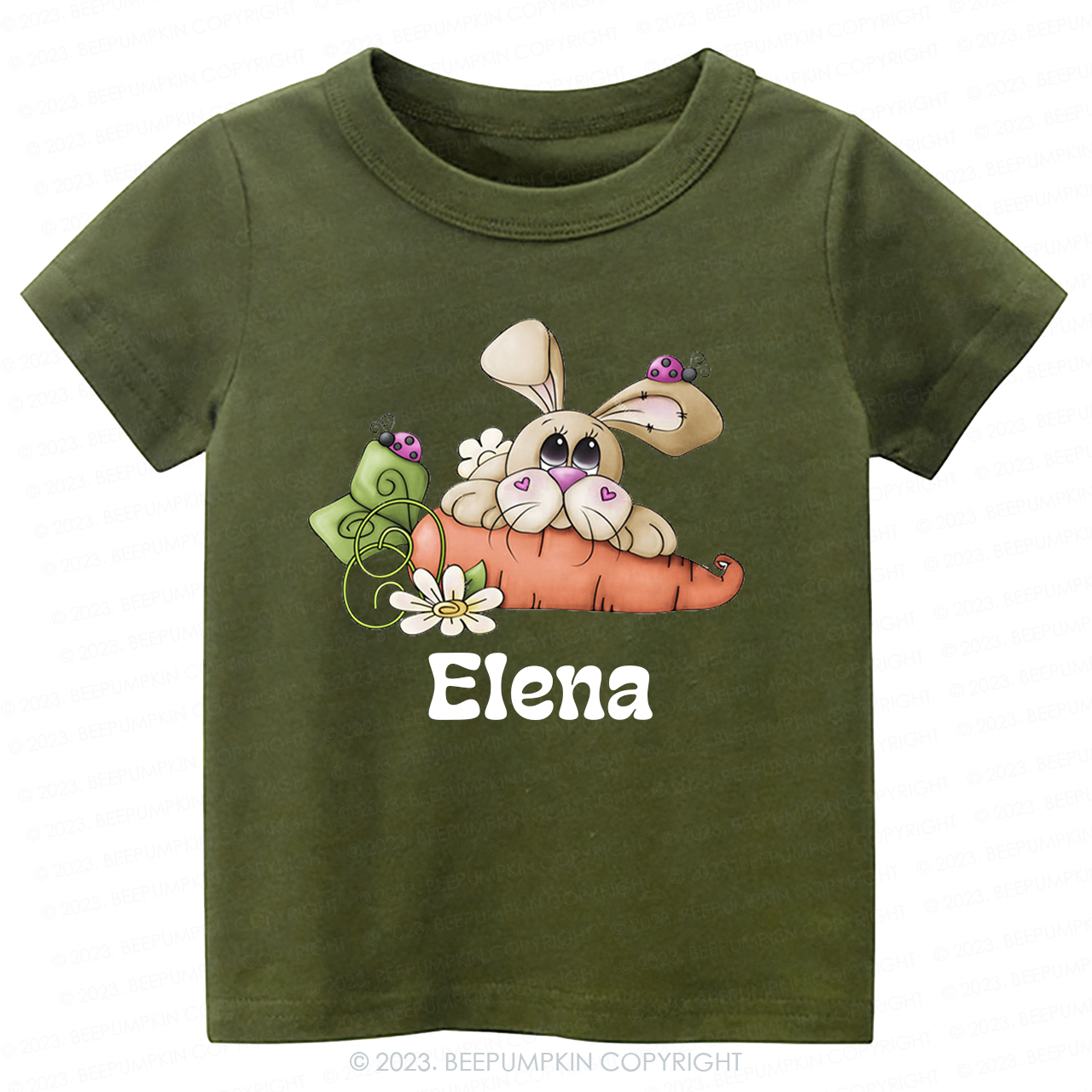 Bugs And Easter Cute Bunny -Toddler Tees