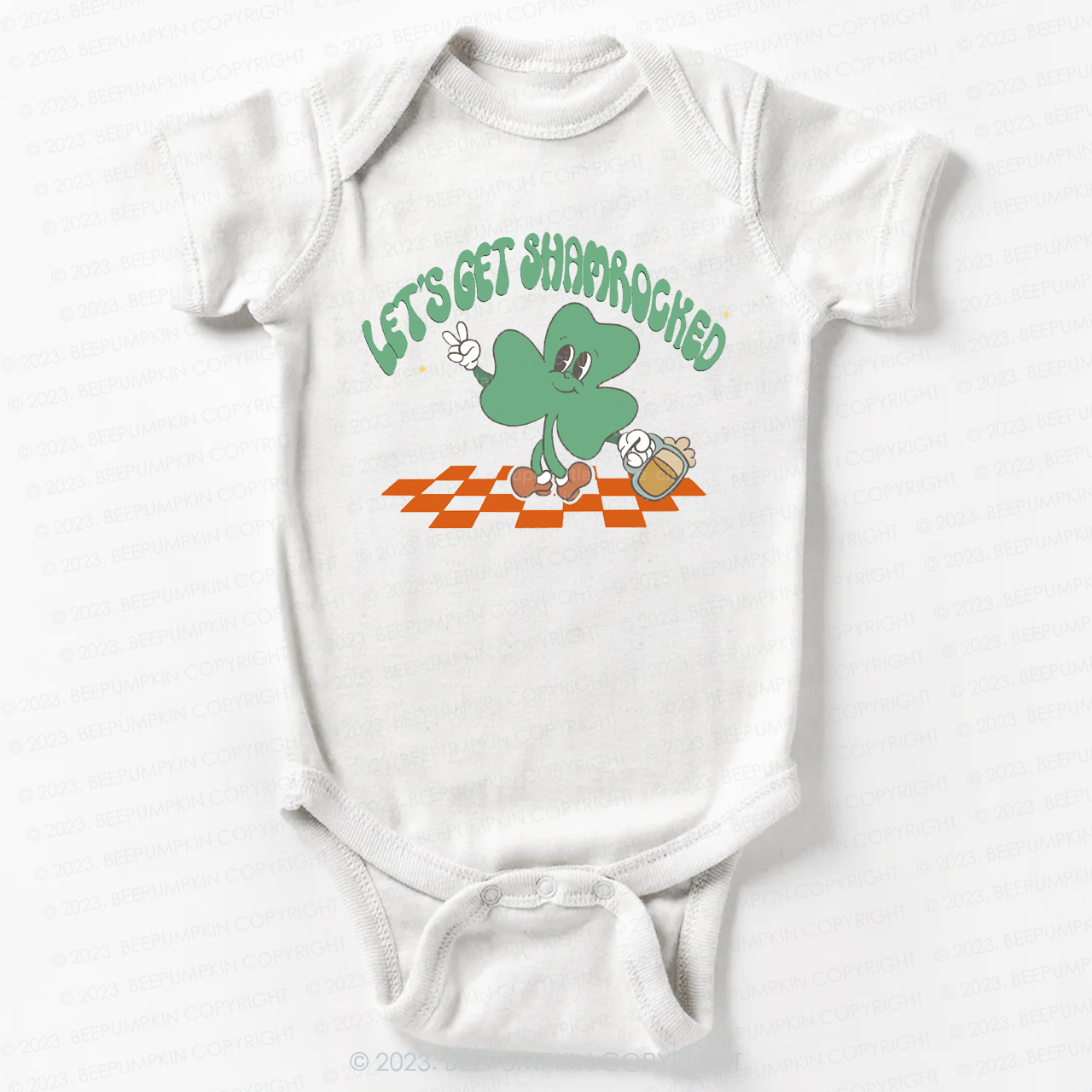 Let's Get Shamrock St.Patricks Day Bodysuit For Baby