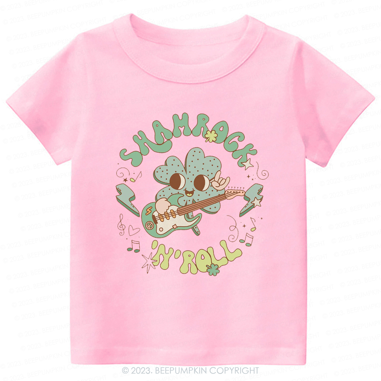Shamrock N' Roll St.Patricks Day -Toddler Tees