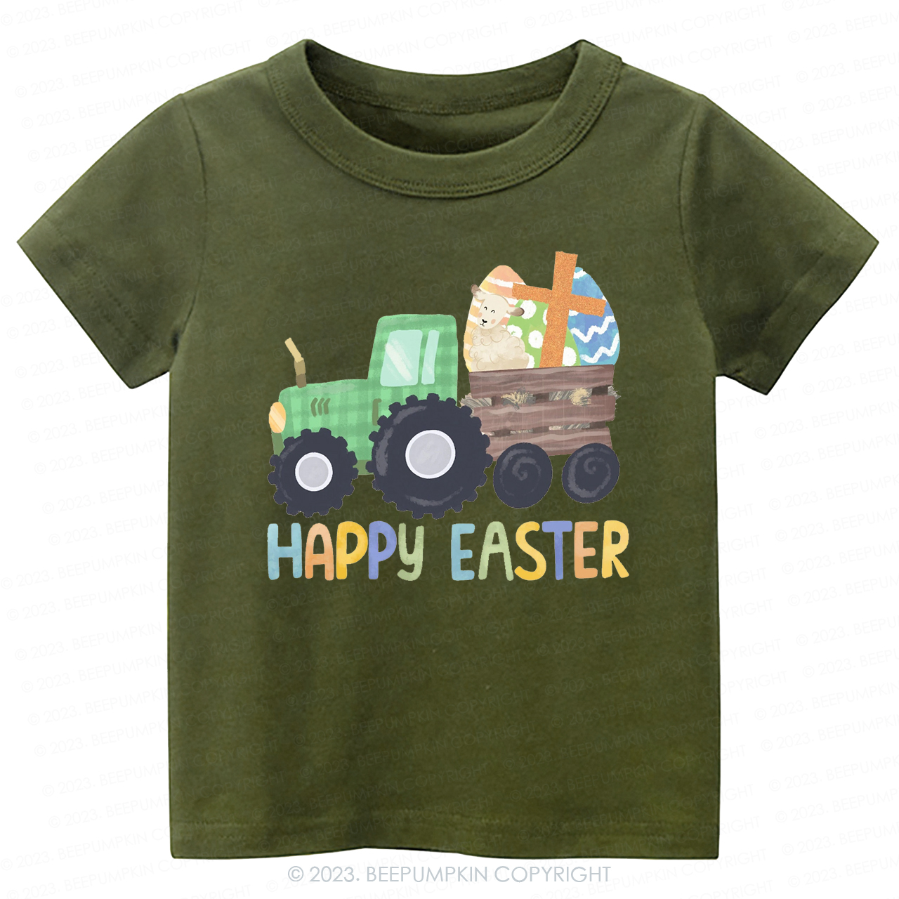 Tractor Easter Egg Hunt-Toddler Tees