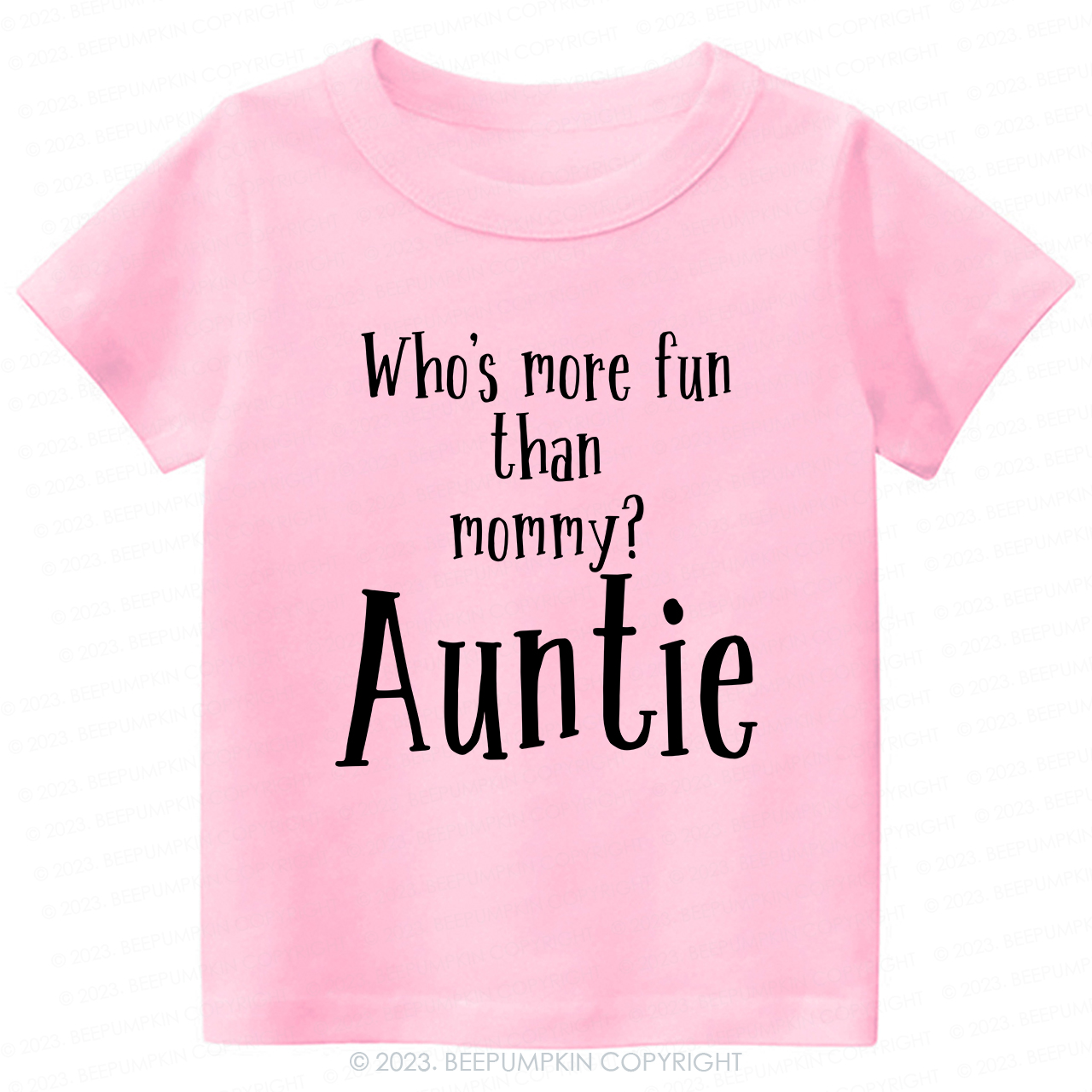 Who's Funny Than Mommy Auntie -Toddler Tees