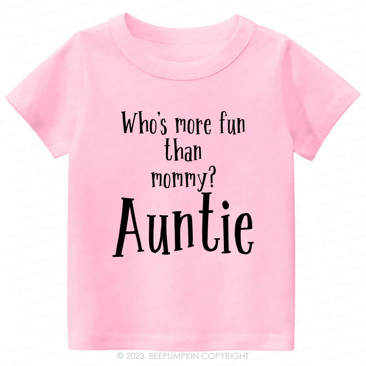 Who's Funny Than Mommy Auntie -Toddler Tees