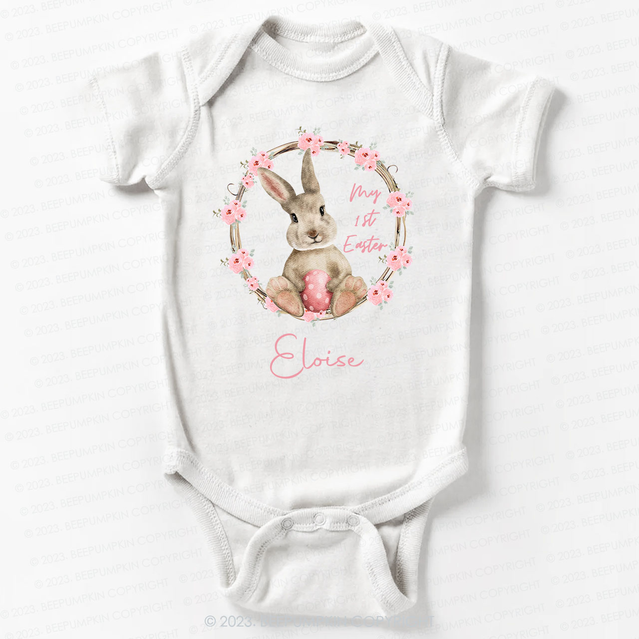 Personalized My First Easter Bunny Bodysuit For Baby