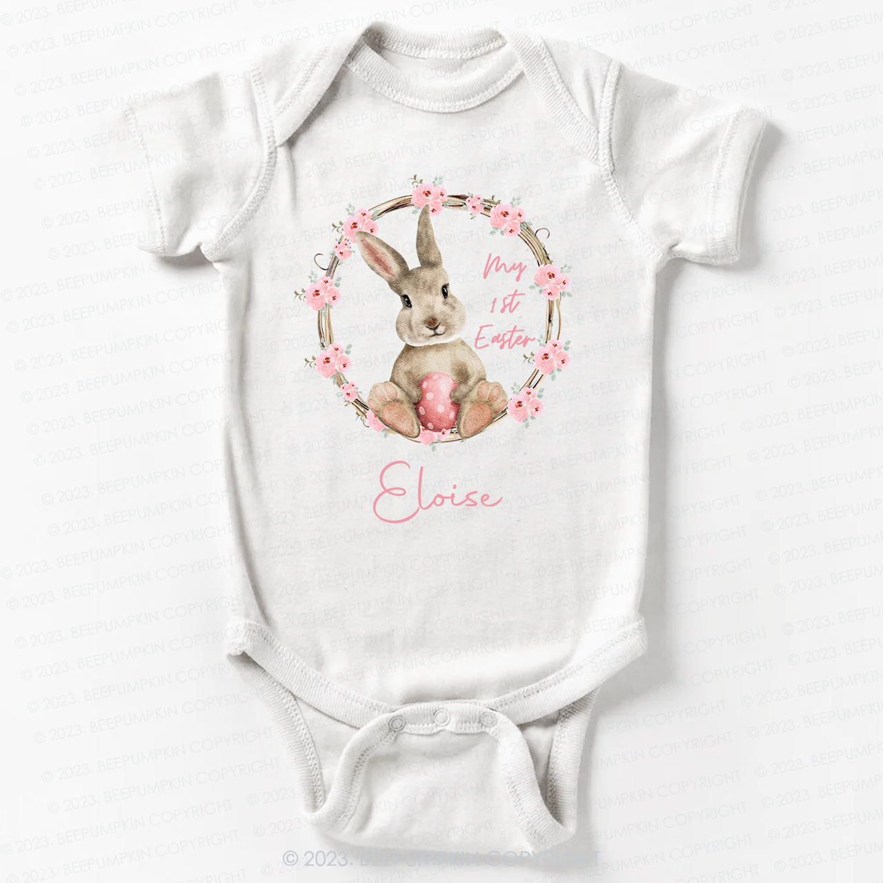 Personalized My First Easter Bunny Bodysuit For Baby