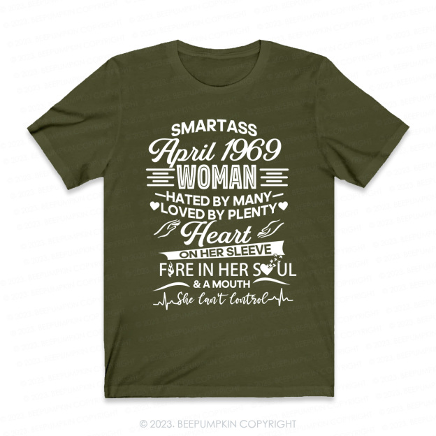 Heart On Her Sleeve Fire In Her Soul Retro T-Shirt
