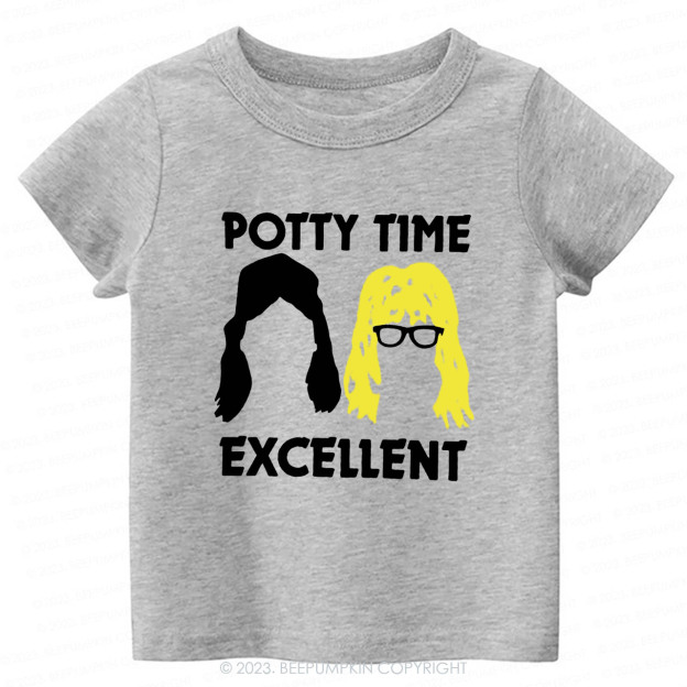Potty Time Excellent Funny Kids Shirt
