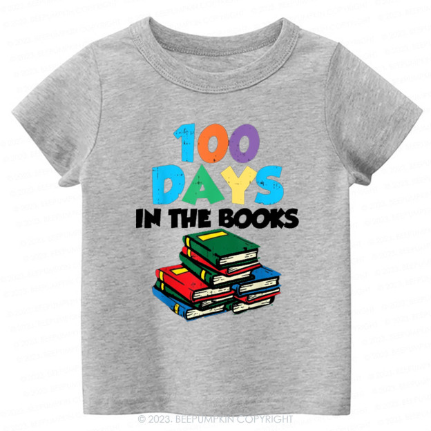 100 Days On The Books Kids Shirt