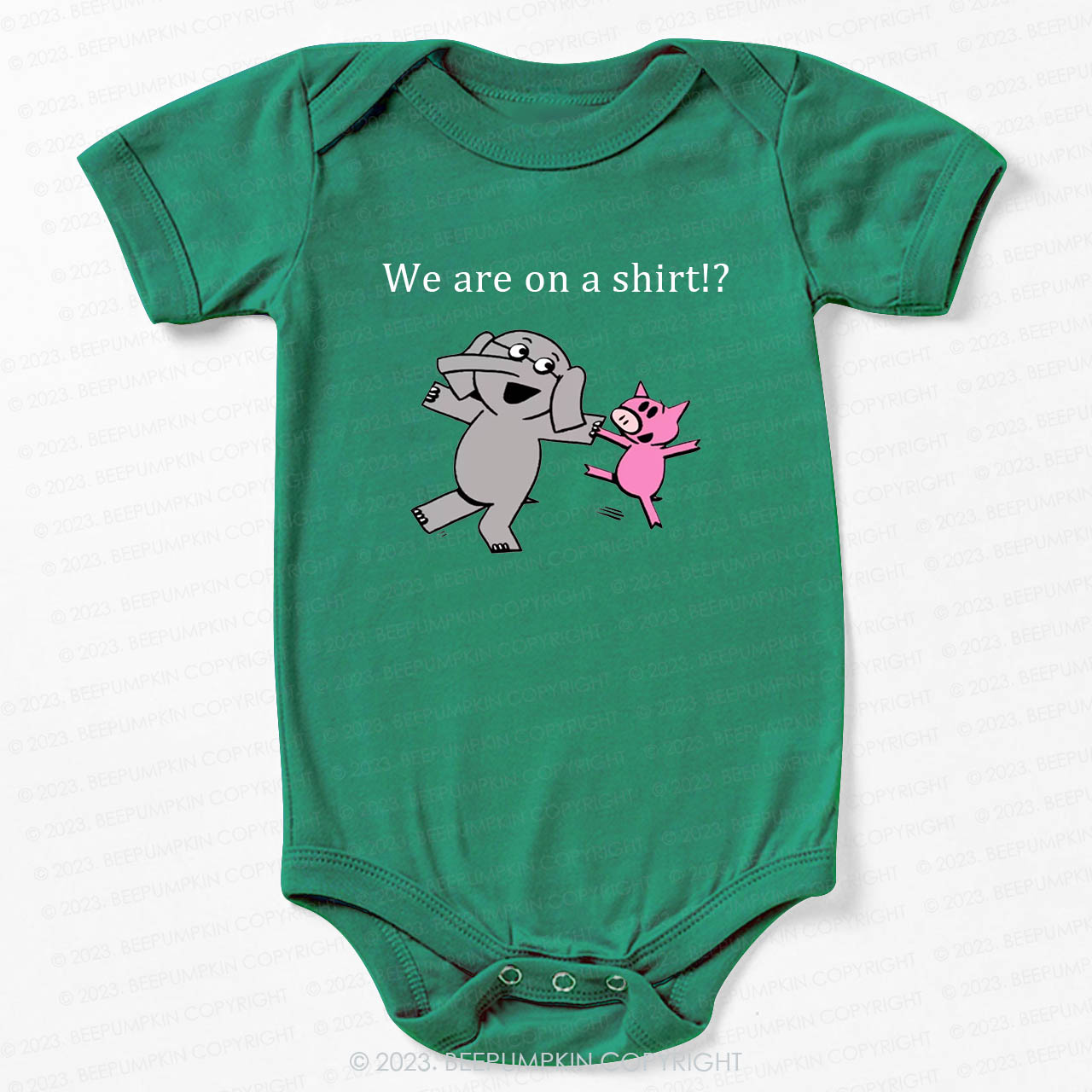 Elephant & Piggie Bodysuit For Baby
