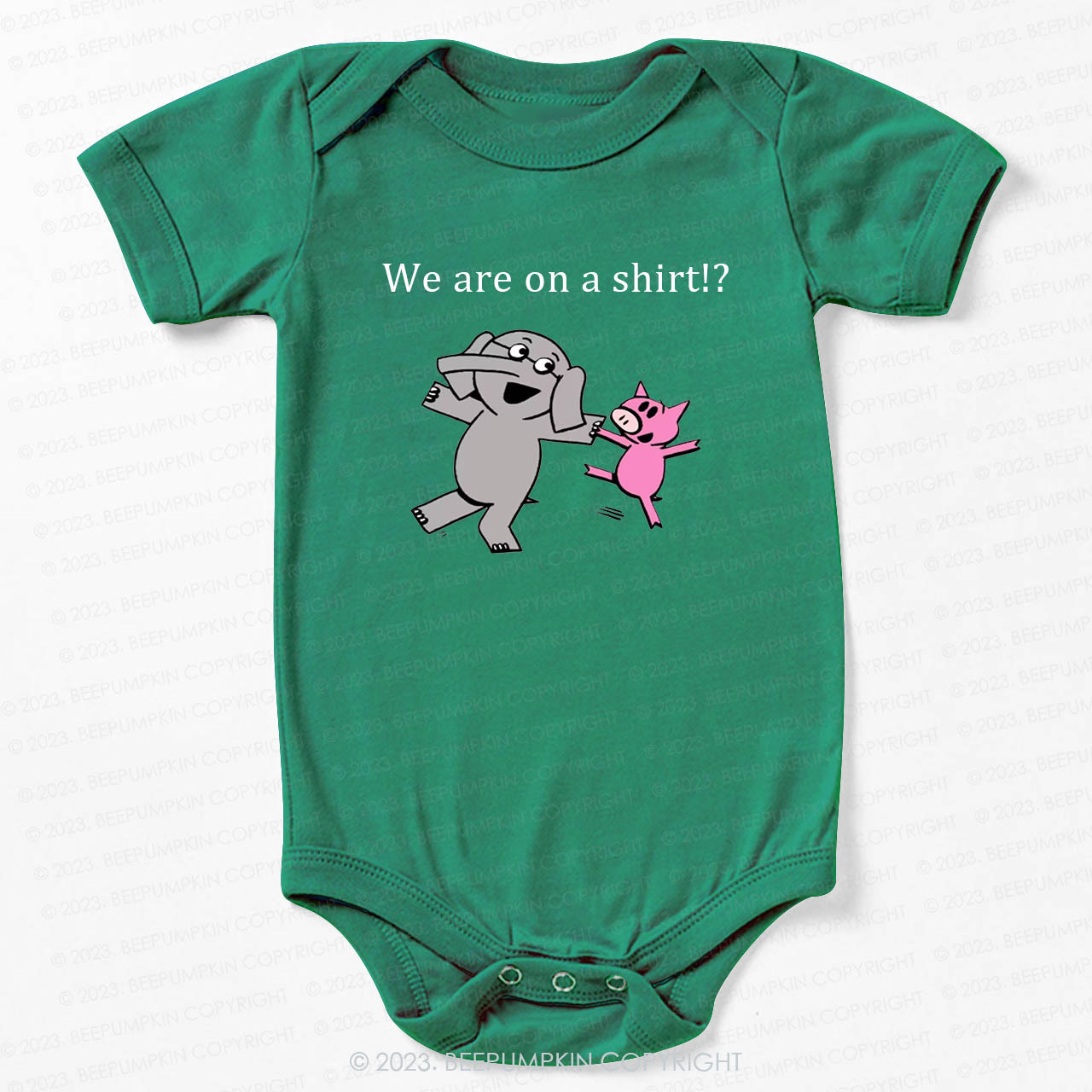 Elephant & Piggie Bodysuit For Baby