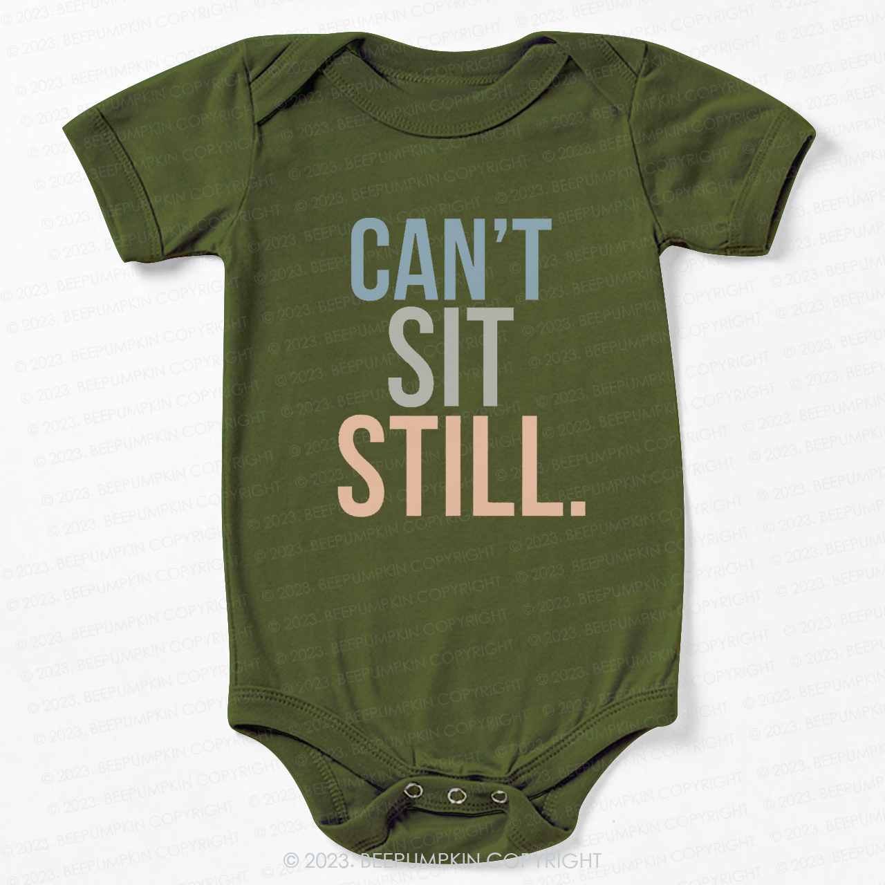 Can't Sit Still Bodysuit For Baby