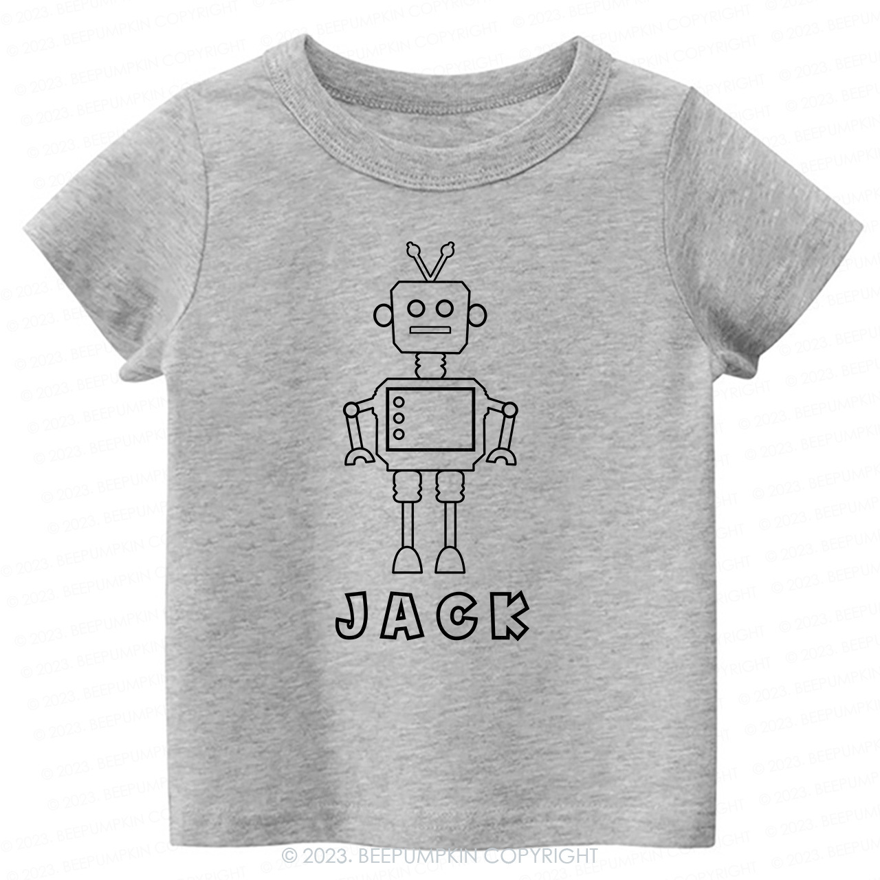 Personalized Robot coloring Kids Shirt