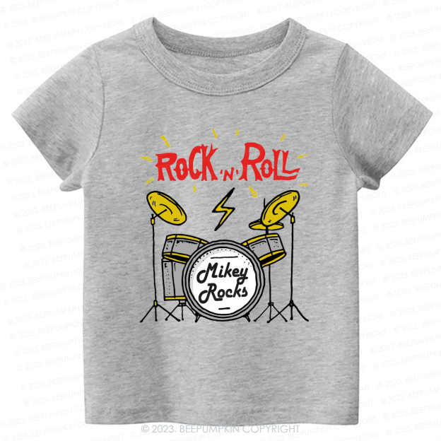 Rock 'n' Roll Future Music Rock Star Kids Shirt