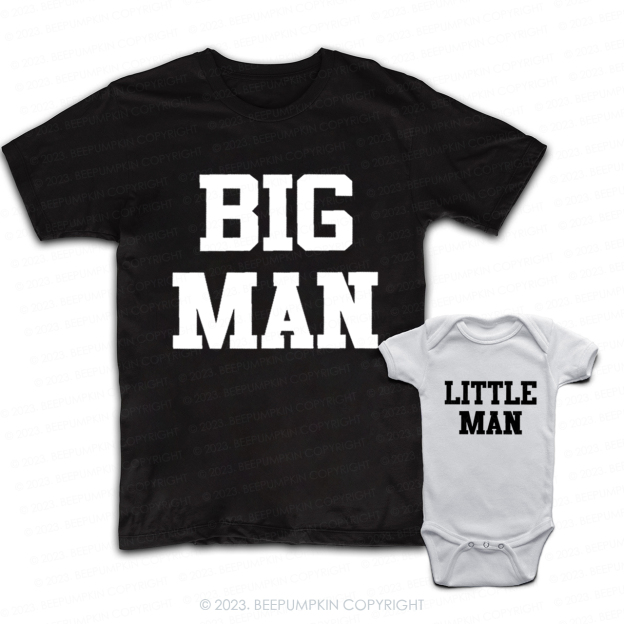Big Man Lil Man Dad & Me Matching T-Shirts