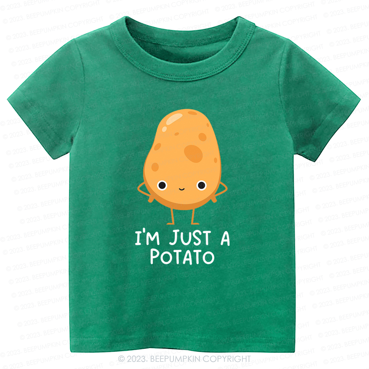 I'm Just A Potato Natural Kids Shirt