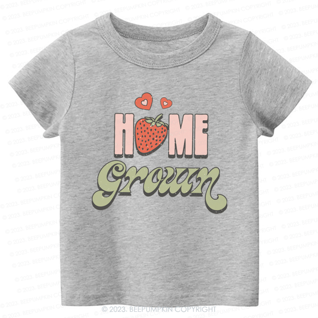 Vegan Natural Home Grown Kids Shirt