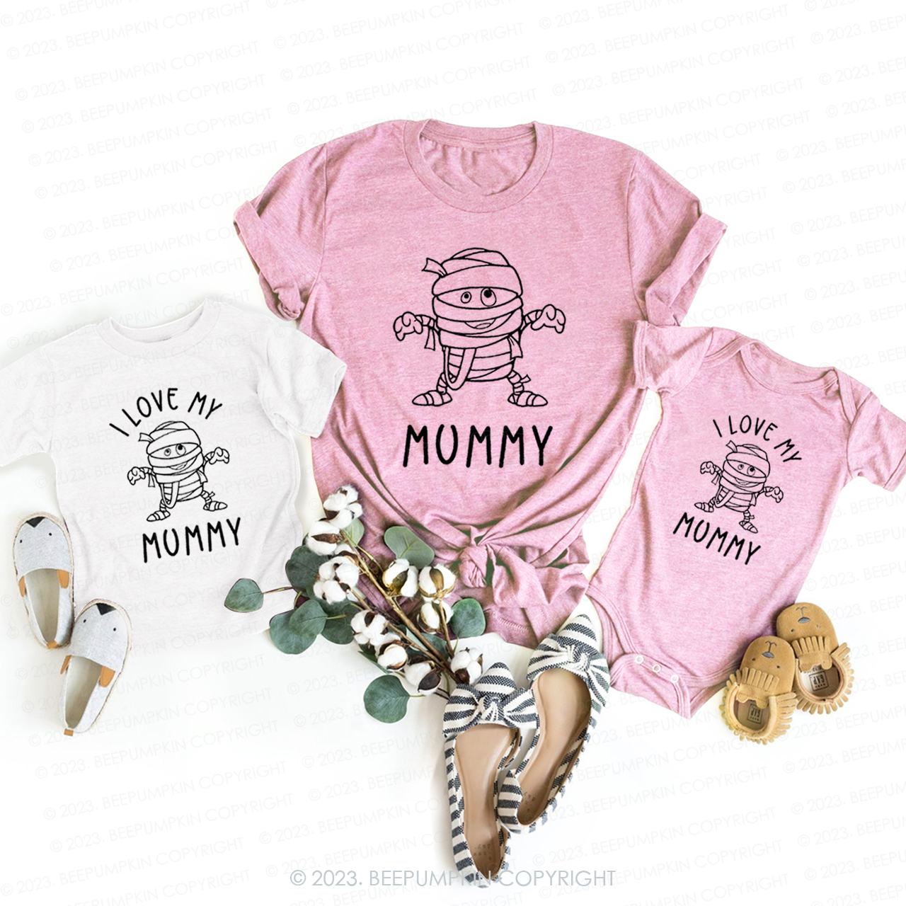 Cute Mummy Bandage Man T-Shirts For Mom&Me
