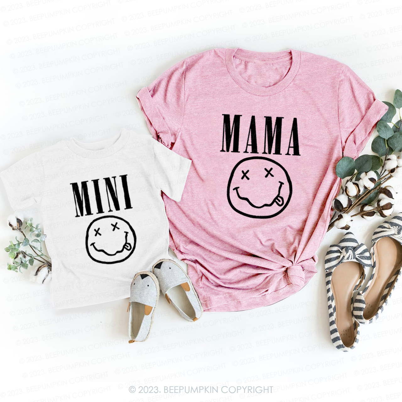 Mother's Day Mini And Mama T-Shirts For Mom&Me