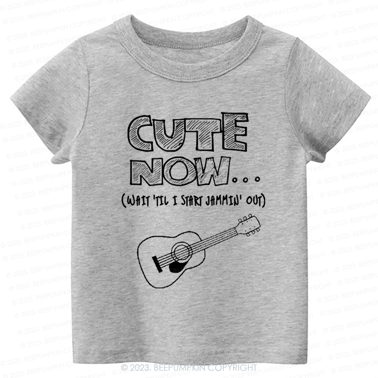 Guitar CUTE NOW Wait Til I Start Jammin Out Kids Shirt