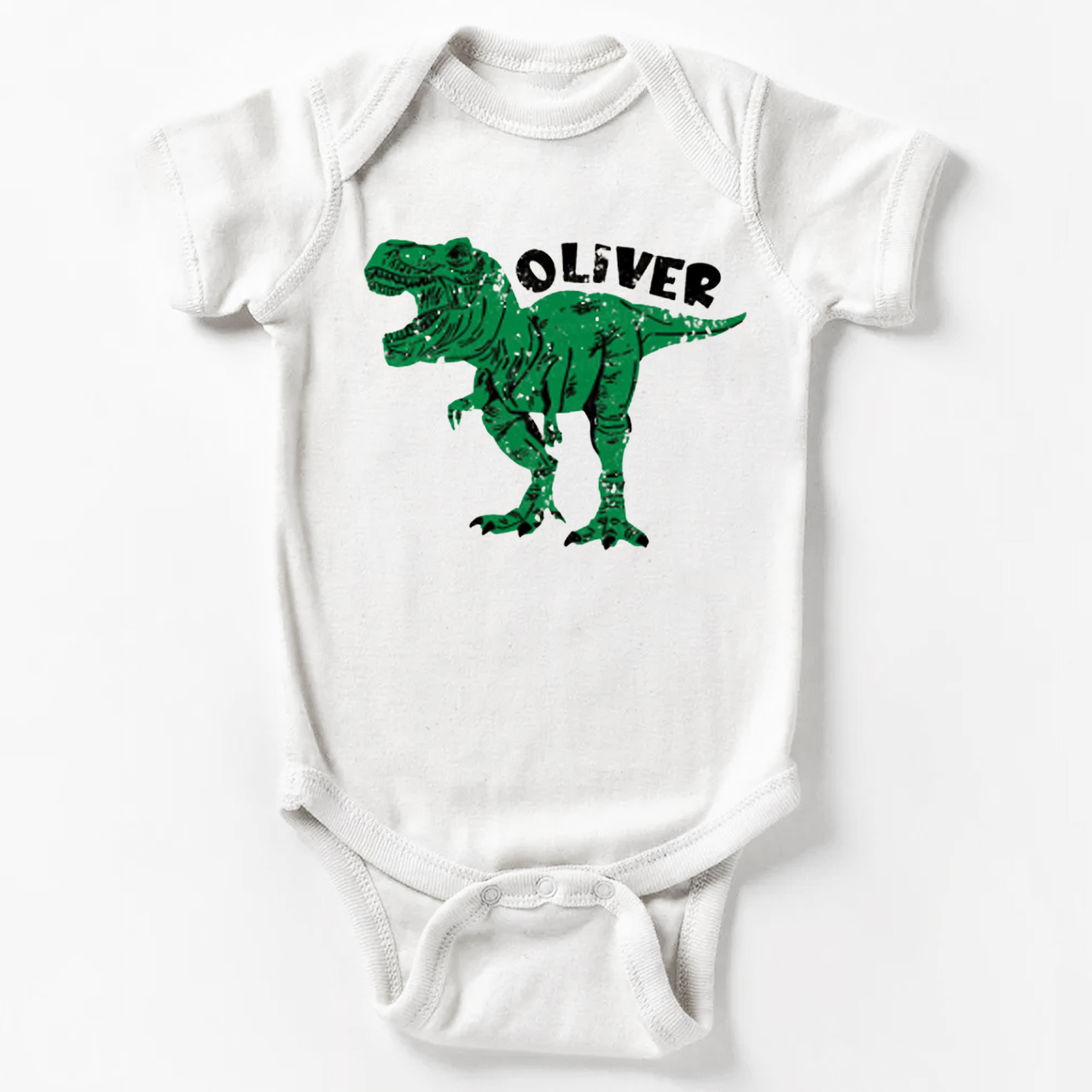 Personalized Dinosaur Bodysuit For Baby