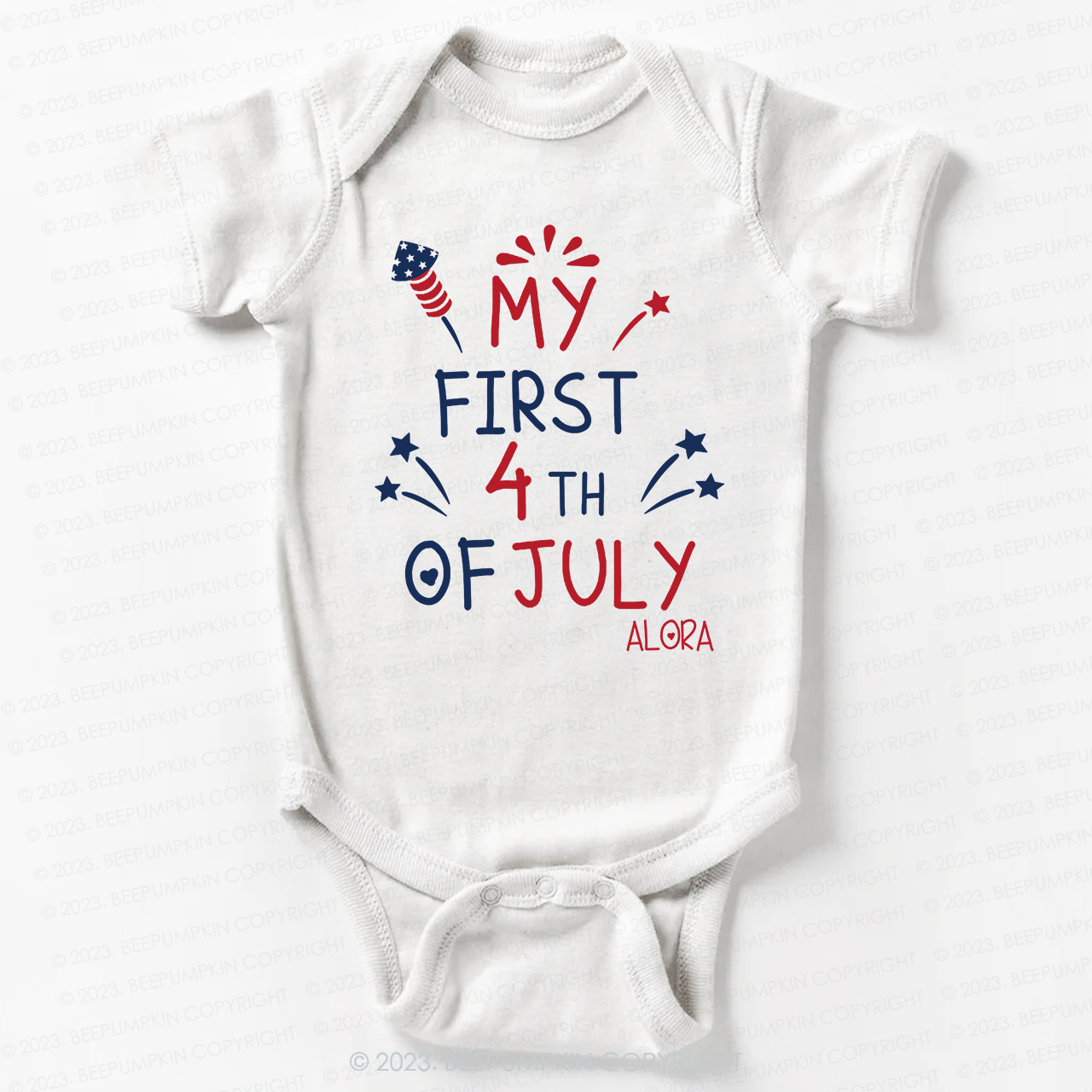 My First Independence Day Bodysuit For Baby