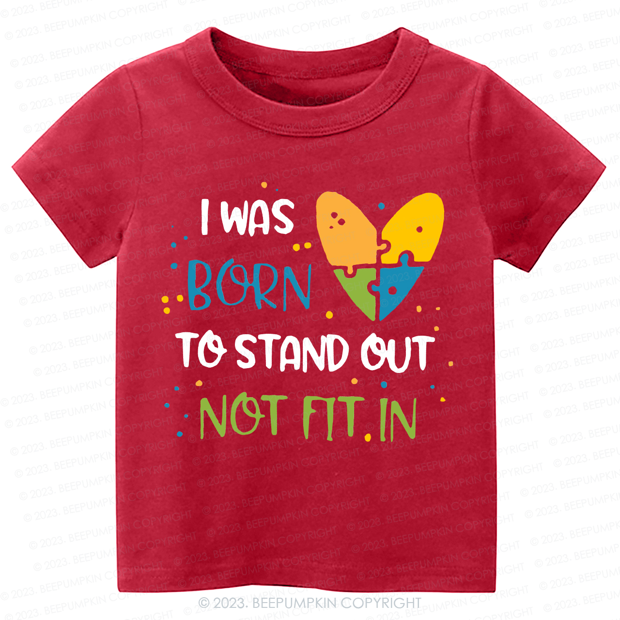 Autism Awarenes I Was Born To Kids Shirt