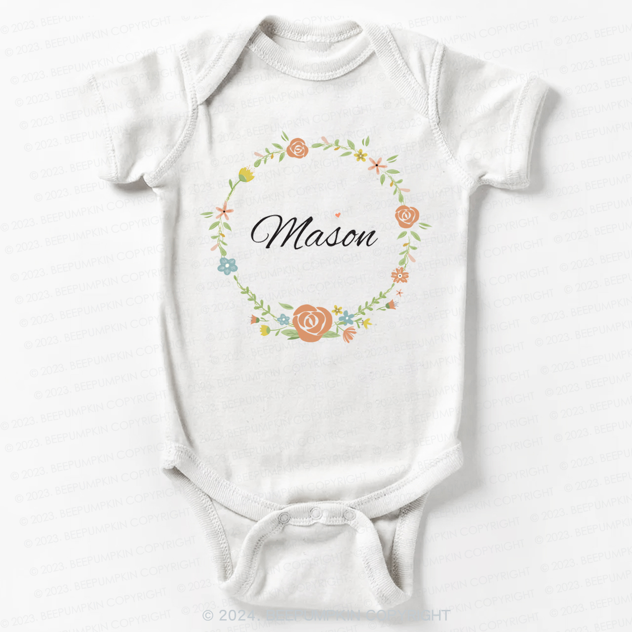Garland Name Bodysuit For Baby 