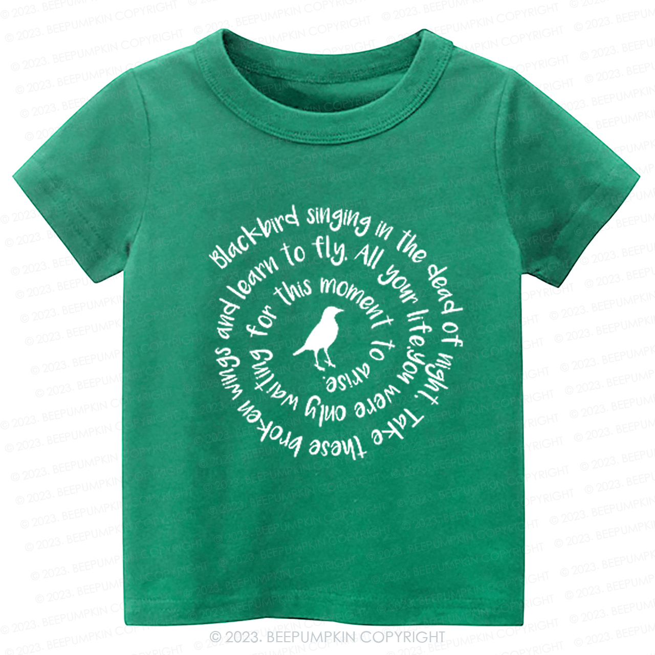 Blackbird Singing In The Dead Of Night Kids Shirt
