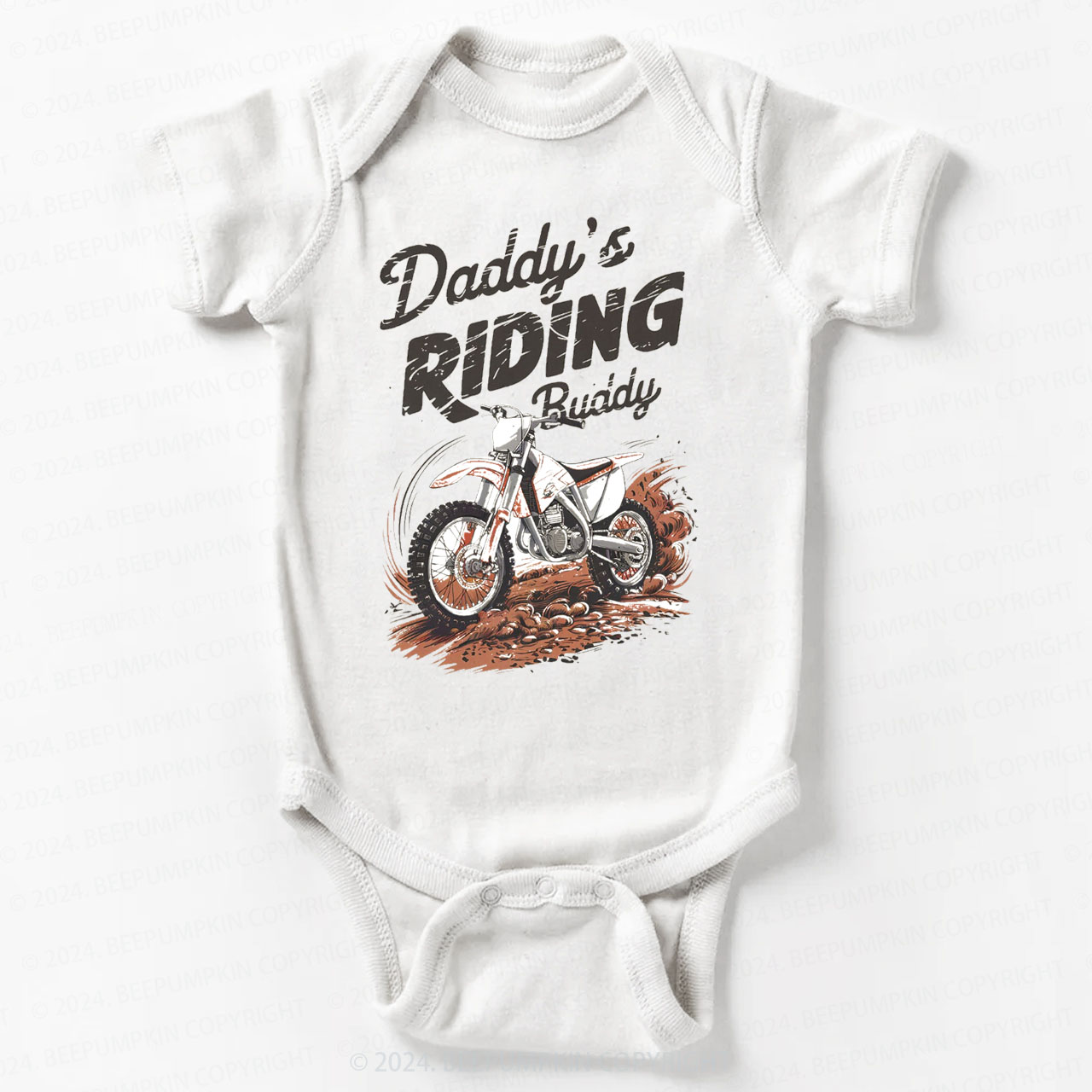 Retro Dirt Bike Bodysuit For Baby 7