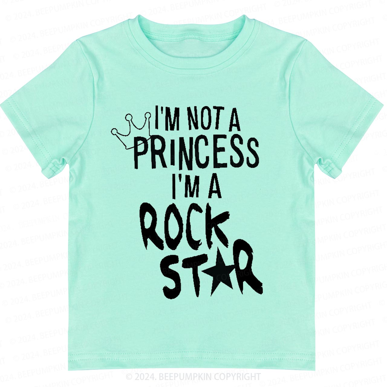 I'm Not A Princess I'm A Rock Star Toddler&Kids Tees 8