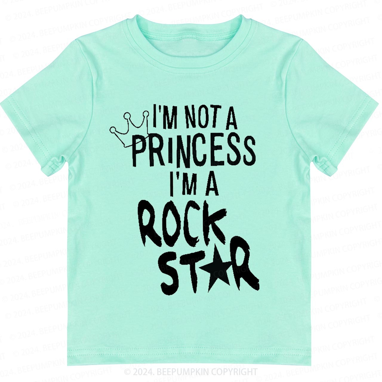 I'm Not A Princess I'm A Rock Star Toddler&Kids Tees 8