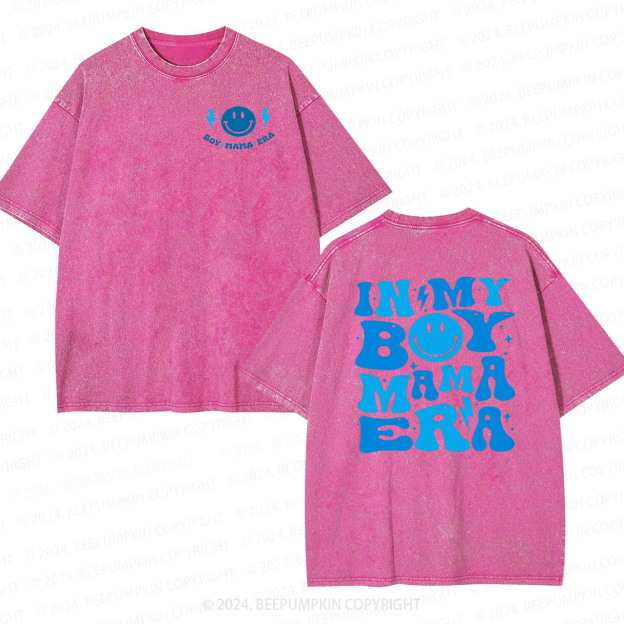 In My Boy Mama Era Mama Washed T-Shirts 