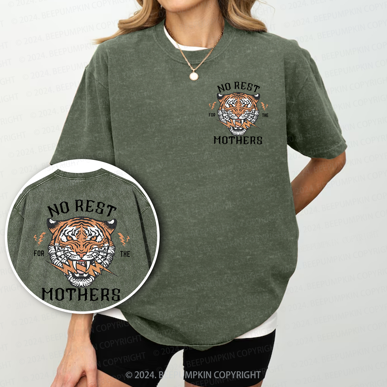 No Rest For The Mothers Mama Washed Tees