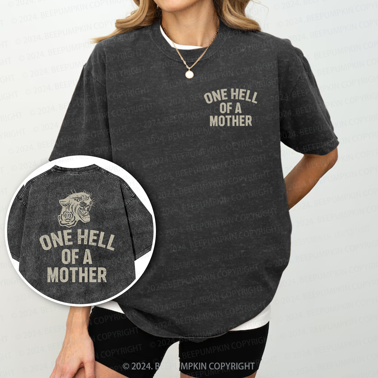 One Hell of A Mother Mama Washed Tees