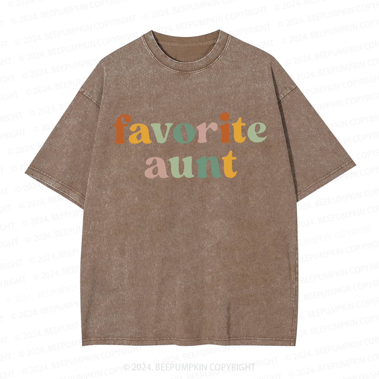 Favorite Aunt Gift Aunt Washed Tees