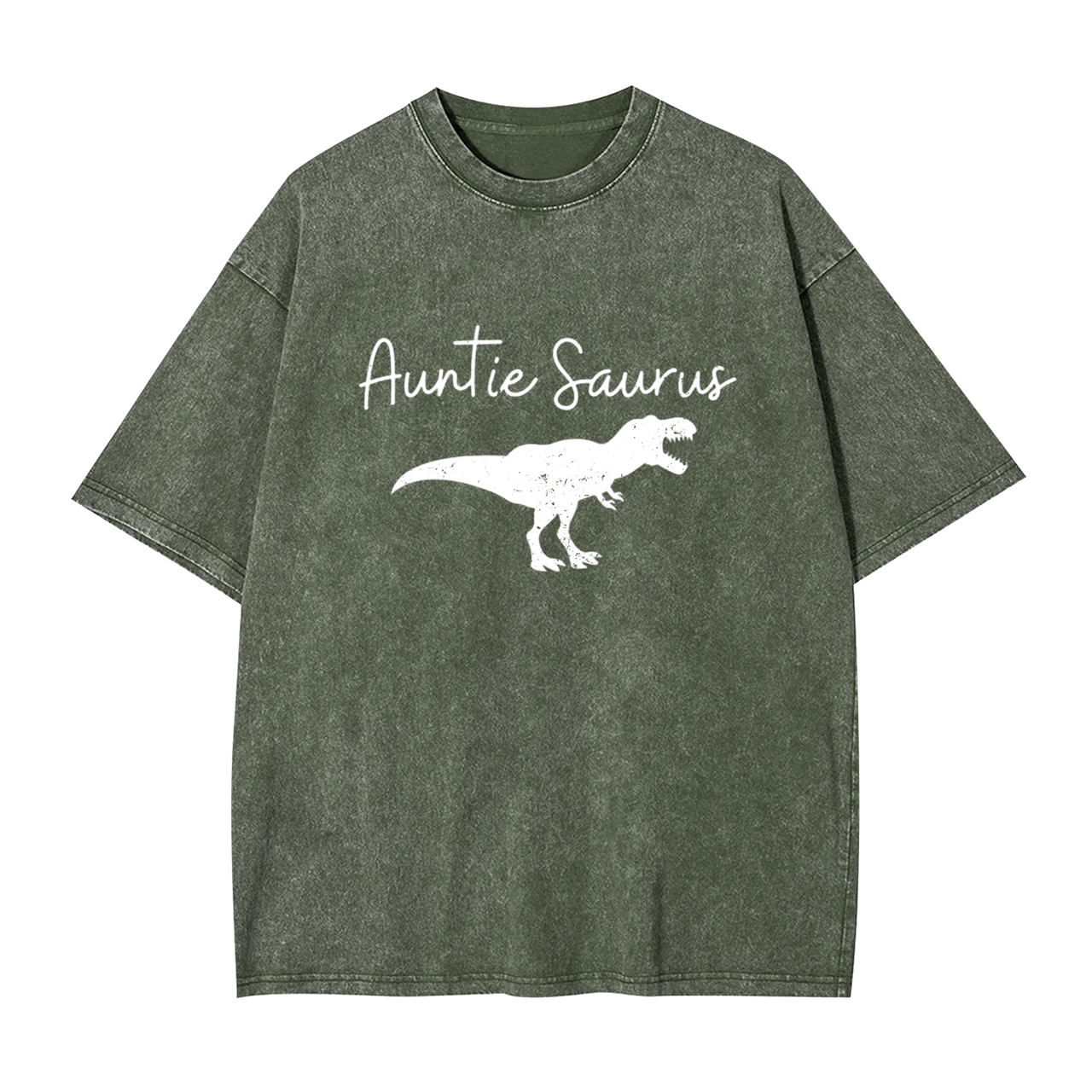 Personalized Saurus Rex Aunt Washed Tees