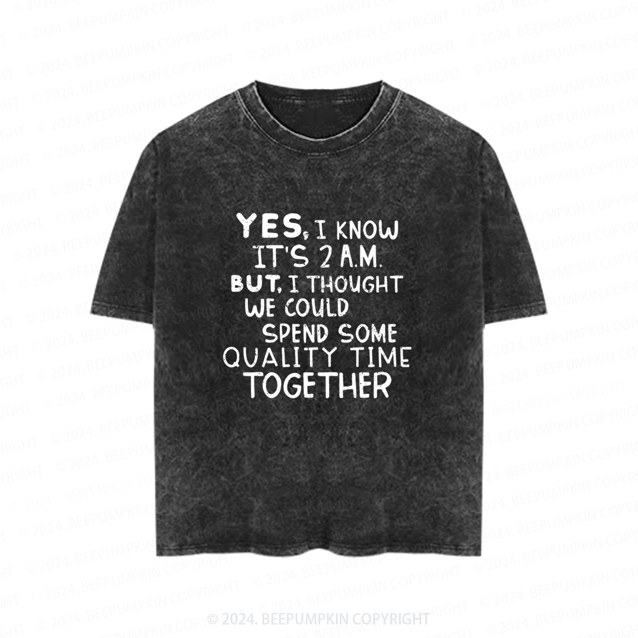 Yes I Know It's 2AM Toddler&Kids Washed Tees          