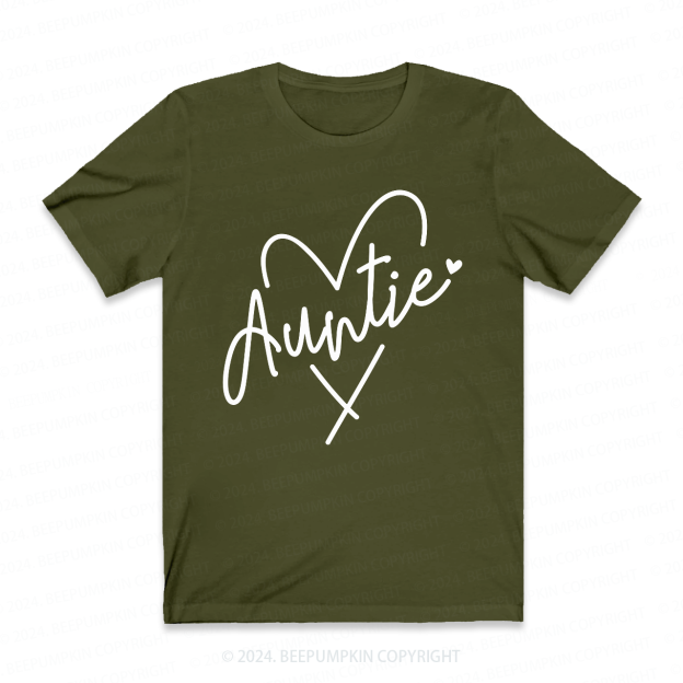 Auntie Heart Auntie Shirt