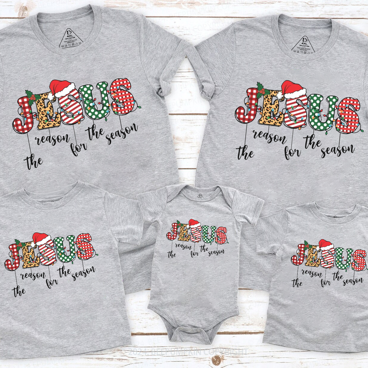 Jesus Christmas Christ Christmas Matching T-Shirts
