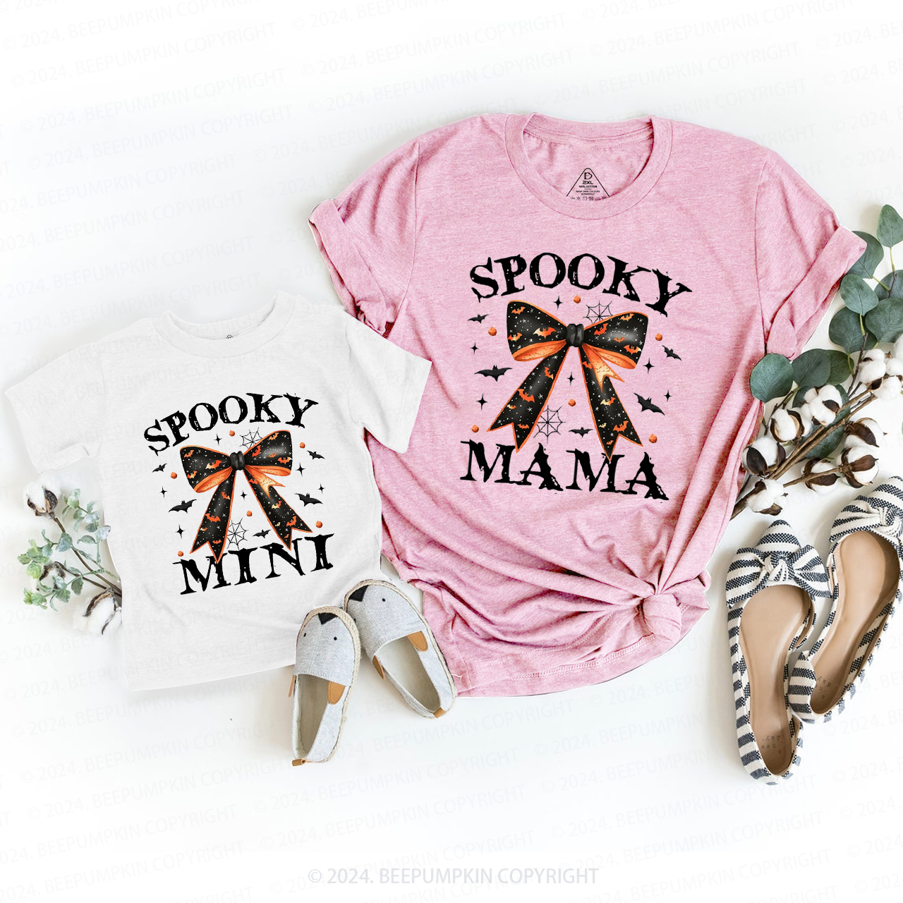 Halloween Spooky Mama Mini Mom&Me Matching Shirt