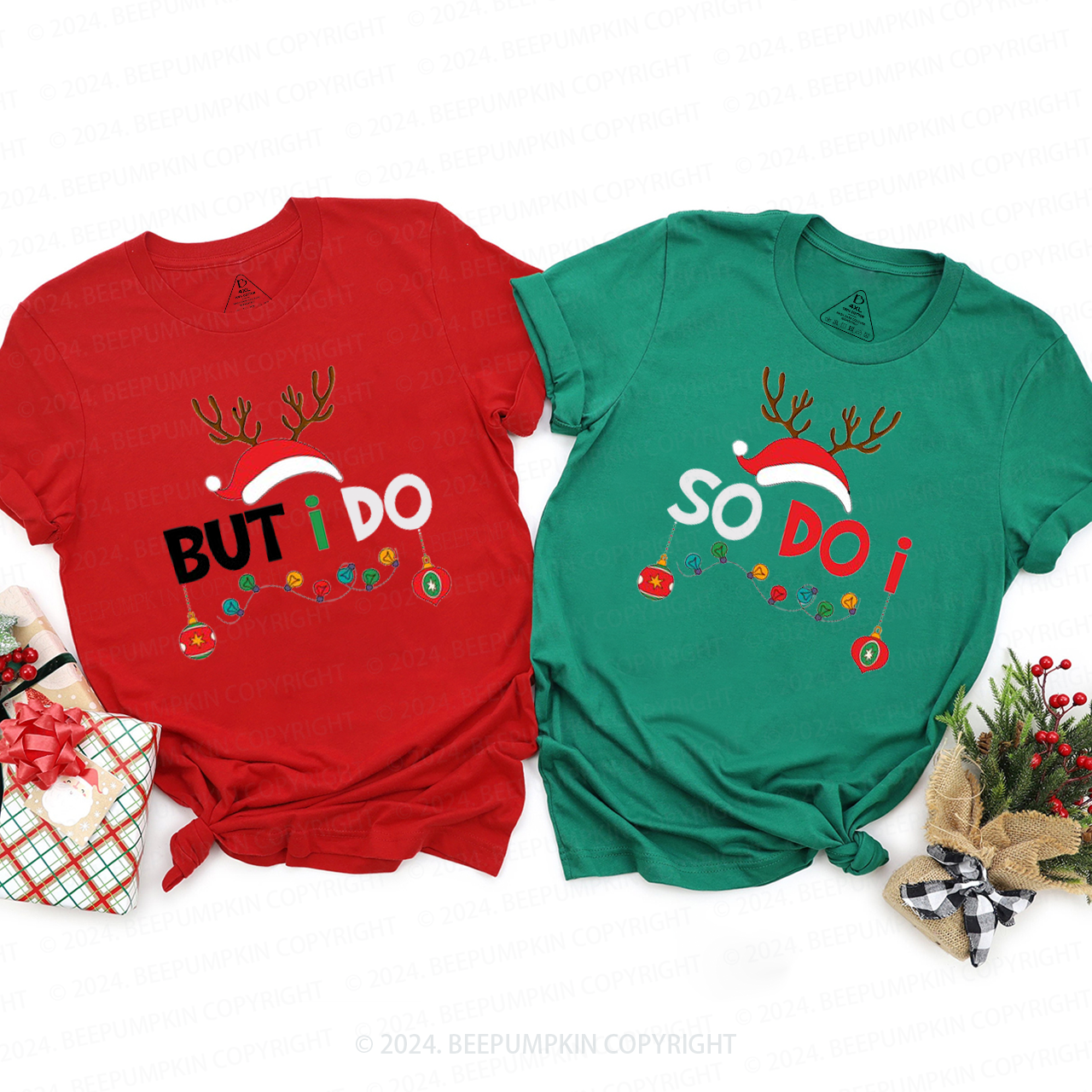 Personalized  But I do Funny Christmas Group Family Matching T-Shirts