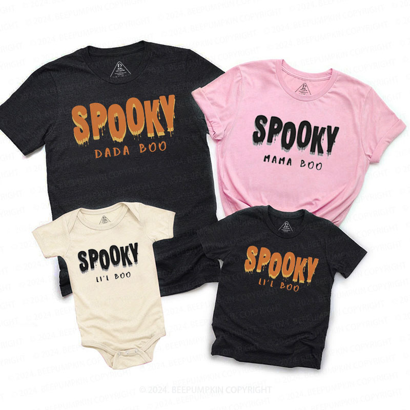 Cute Boo Spooky Family Matching Shirts