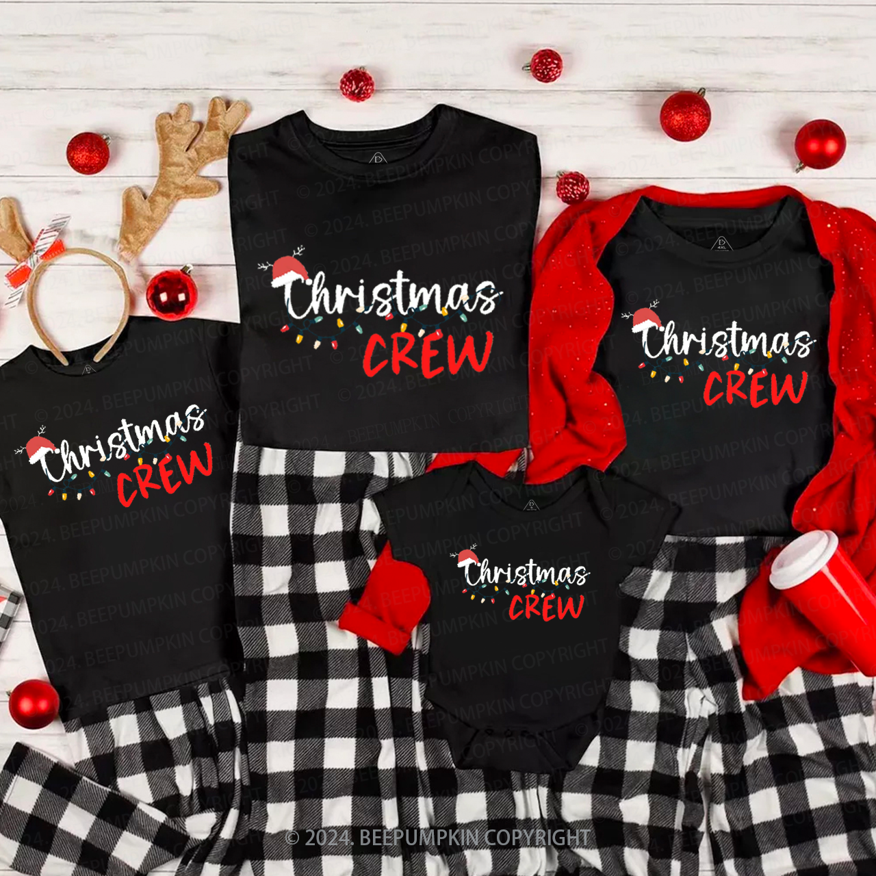 Christmas Crew  Family Matching T-Shirts